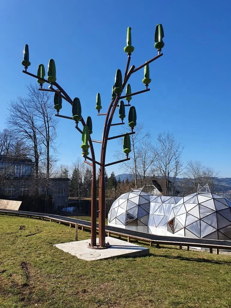 Weld Fabrication for Wind Powered Steel Structures with Turbines and Solar Panels