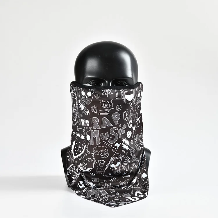 Wholesale Seamless Gator Neck Masks Cooling Fish Print Tube Bandana Custom Riding Multifunctional Neck Gaiter