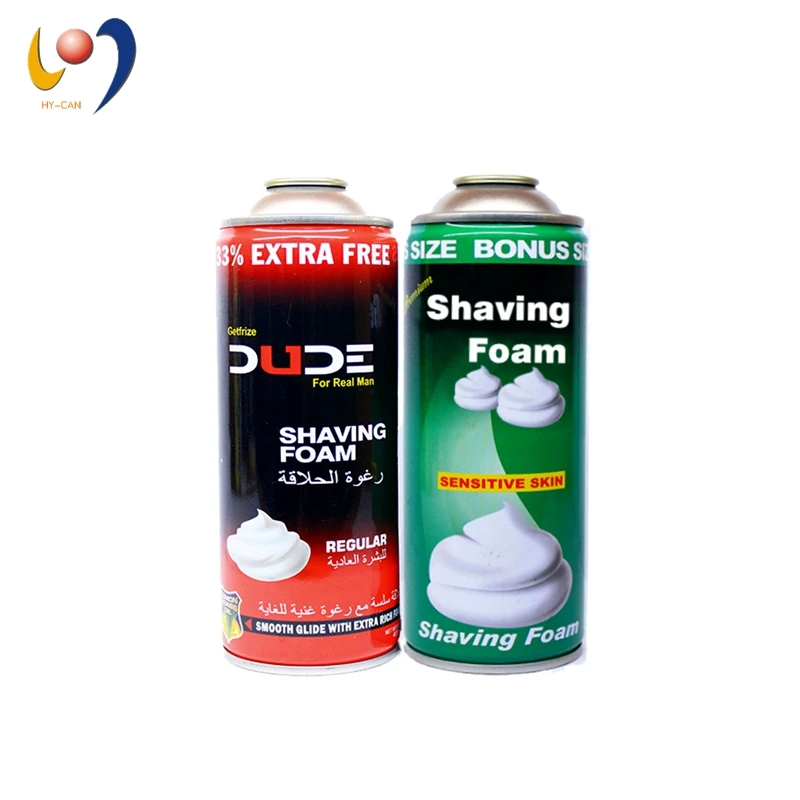 Different Size Function Tinplate Aerosol Cans Shaving Foam Empty Tin Cans Sale for Shaving Foam