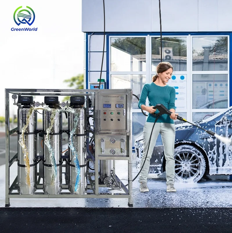 Car Wash Water Recycling Machine Ro System Seawater Filtration Purification Systems Price Of 1000 litters water treatment uv