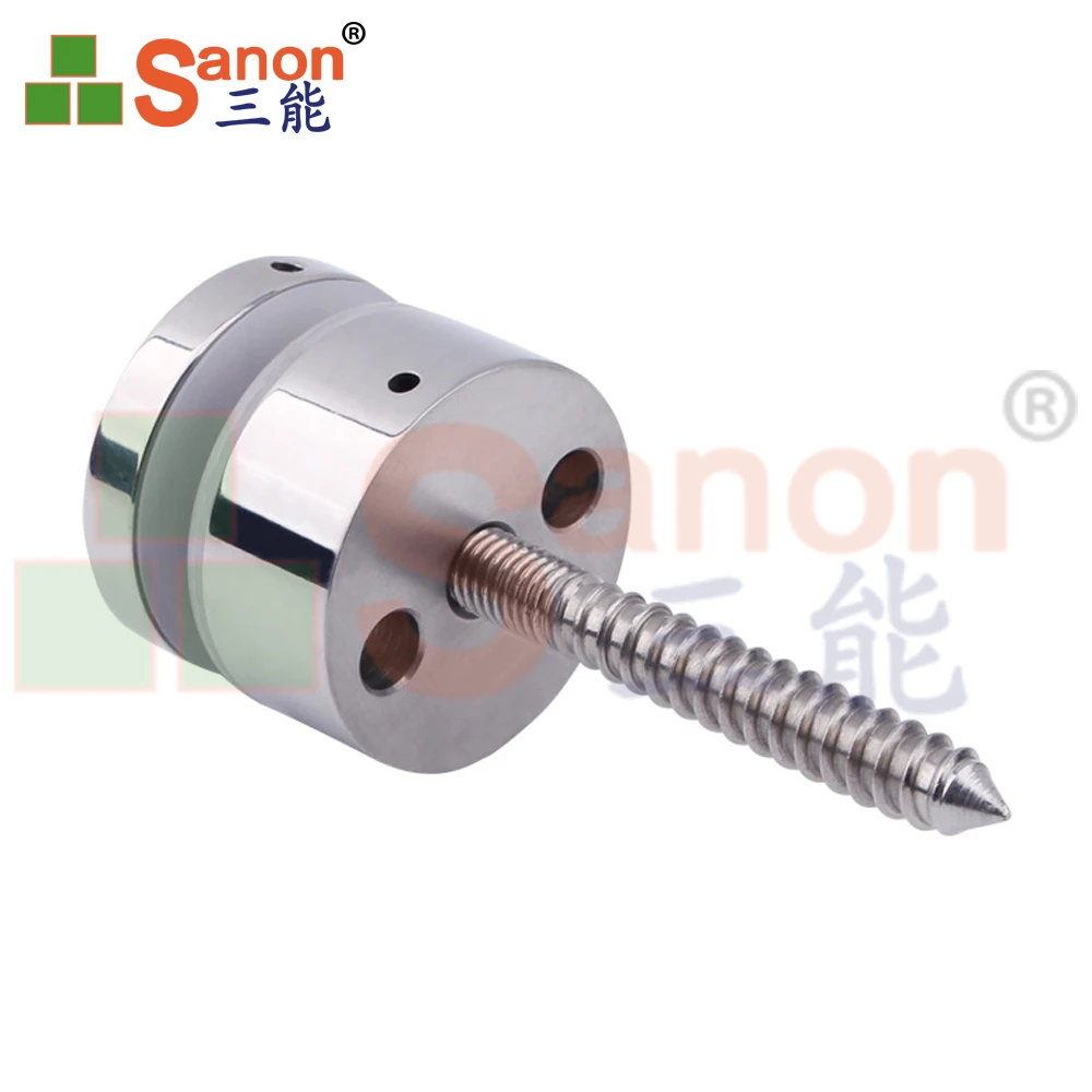 SANON Glass Balustrade Stair Fitting Glass Spacer Solid Wall Mounted Stainless Steel Standoff
