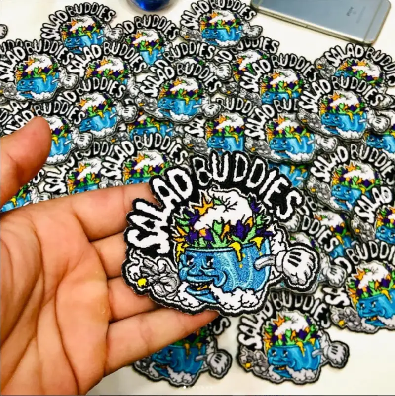 Custom embroidery patch China supplier  iron-on or sew on for clothing