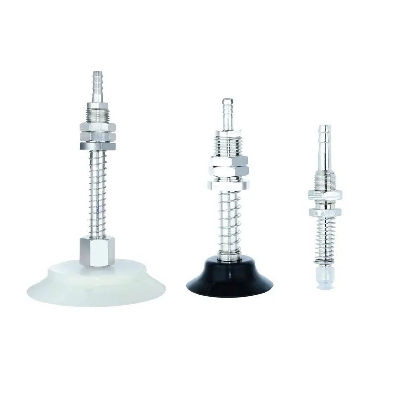 hot d2-d95 silicone rubber industrial buffer glass pneumatic suction cups with spring buffer rubber