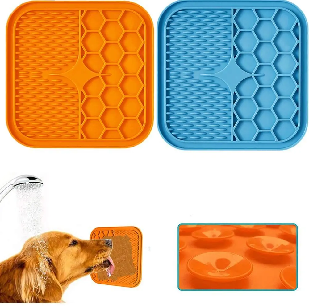 pet supplies Silicone dog peanut butter lick mat for dogs sucker dog lick pad pet supplies food lick pad pet tableware tray