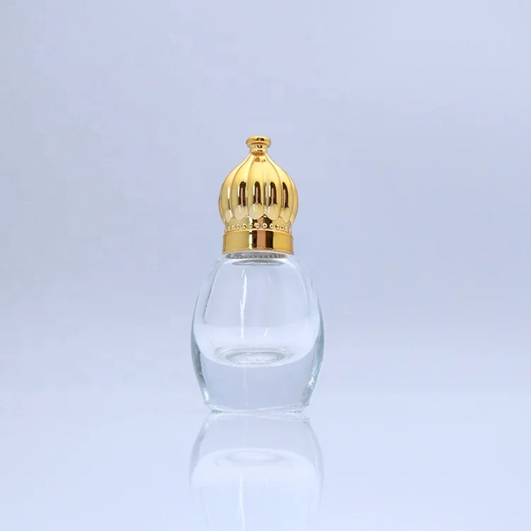 Низкая цена, мини-золотые прозрачные хрустальные арабские бутылки oud, маленькие бутылки attar