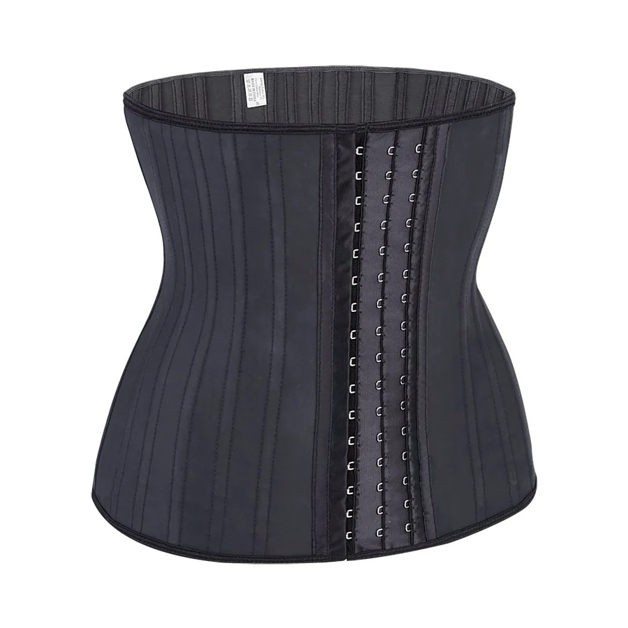 Glitter Latex Waist Trainer 25 Steel Boned Women Binders Shapers Corset Modeling Strap Body Shaper Slimming Colombian Belts