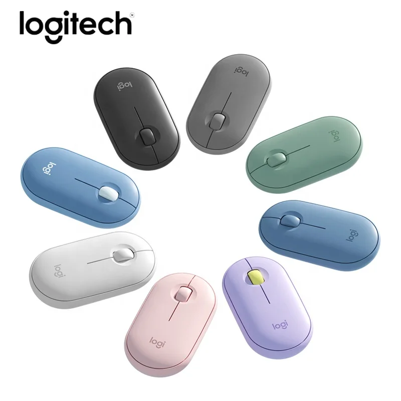 Logitech Pebble Wireless Mouse with Bluetooth or 2.4 GHz Receiver silent mouse