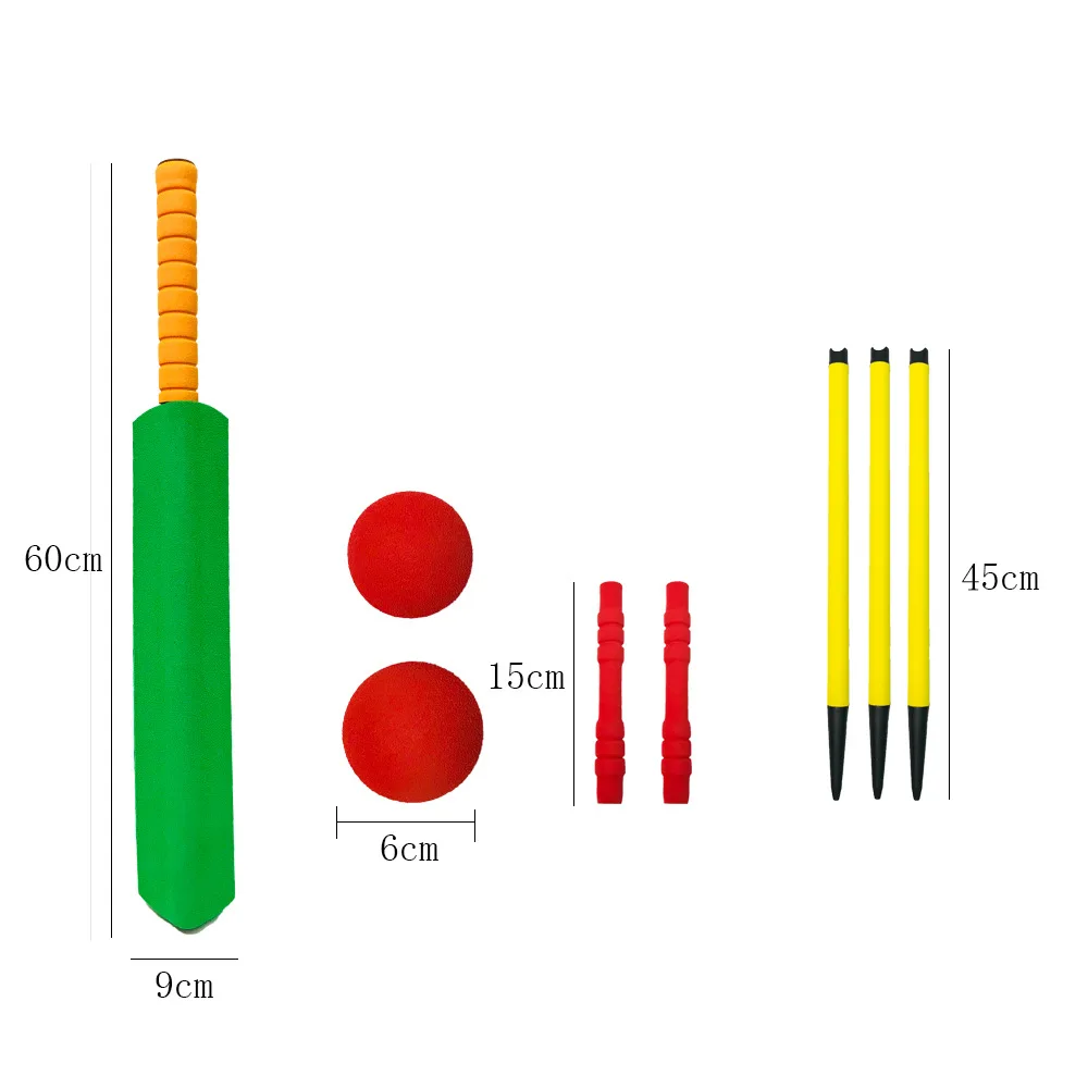  Wholesaler new fashion best sport toys cricket bat ball kit set for