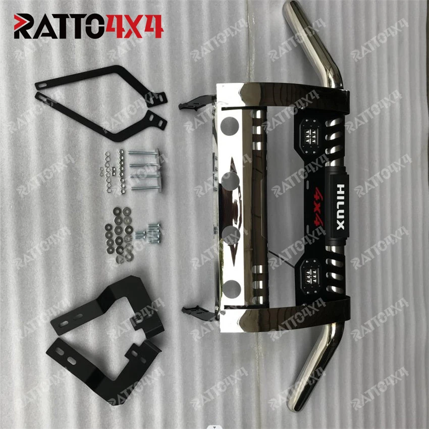 Ratto Universal Car Accessories Latest Design Steel Bull Bar Grille Guard For 4x4 Pick Up Truck Toyota Hilux