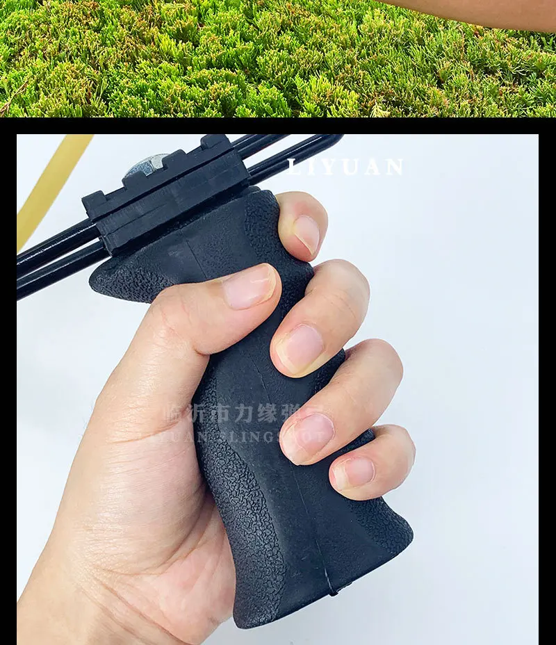 Outdoor Hunting Slingshot 6090 Rubber Band Steel Ball Slingshot for Hunting Shooting