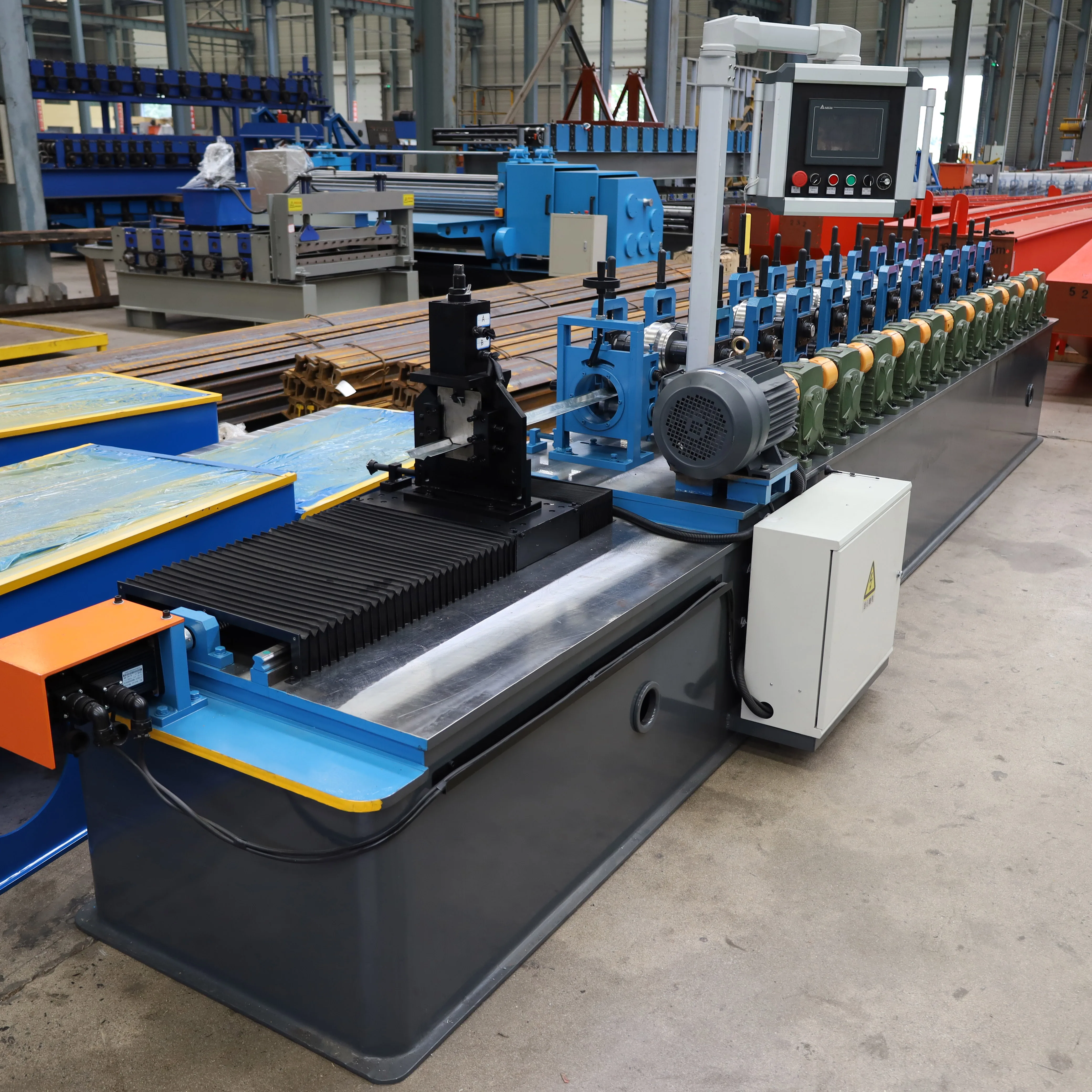 Customized Galvanized Steel Omega Channel Roll Forming Machine Suspended Ceiling Light C Stud Truss U Tile Making Machinery