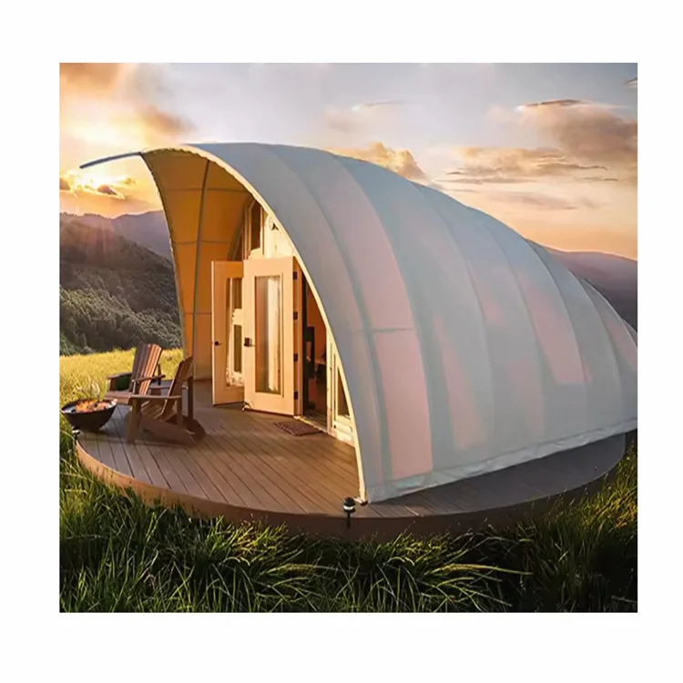 eurocamp comfortable wild 6x4m permanent resort outdoor waterproof use glamping glass door luxury hotel tents