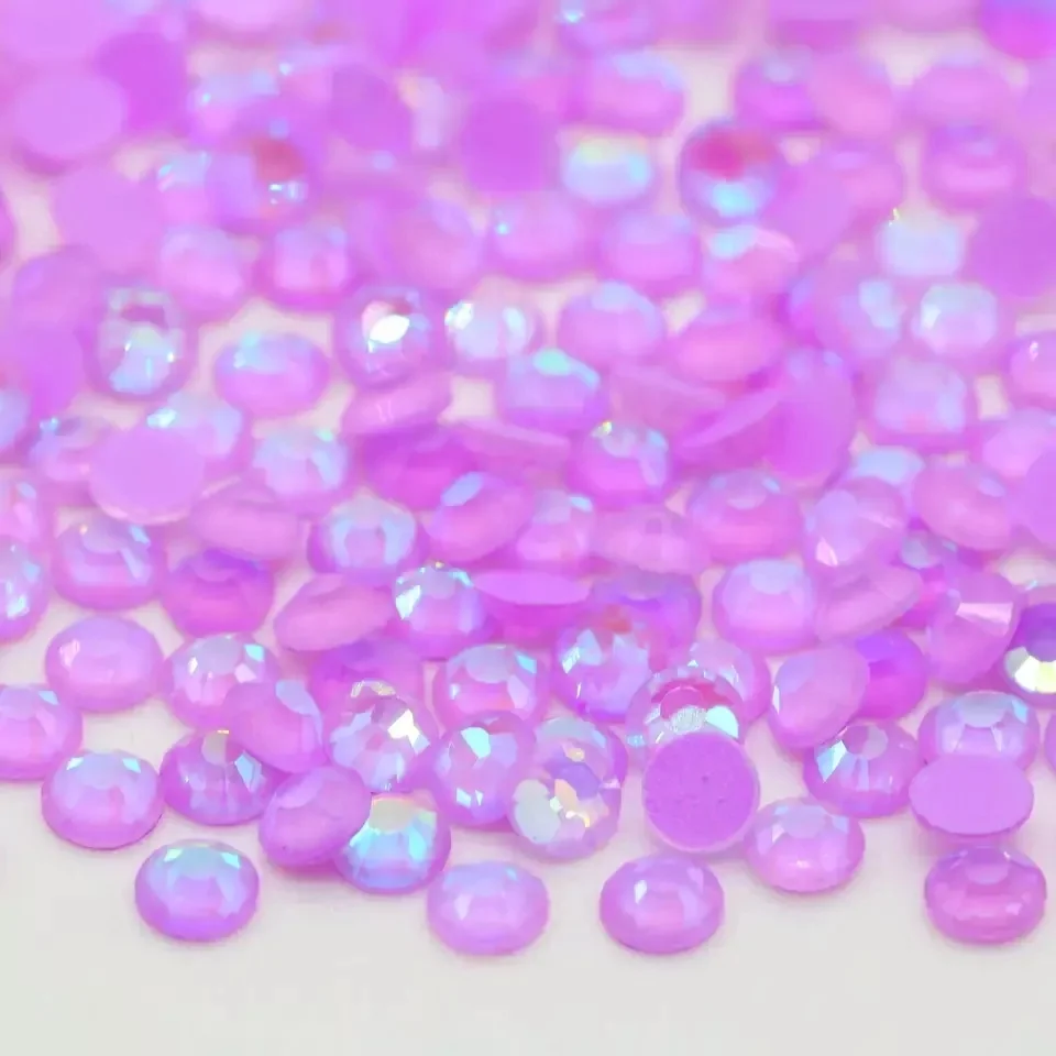 Factory 2028 Flatback Nail Art Neon AB Noctilucent Rhinestones for Christmas Evening Dress