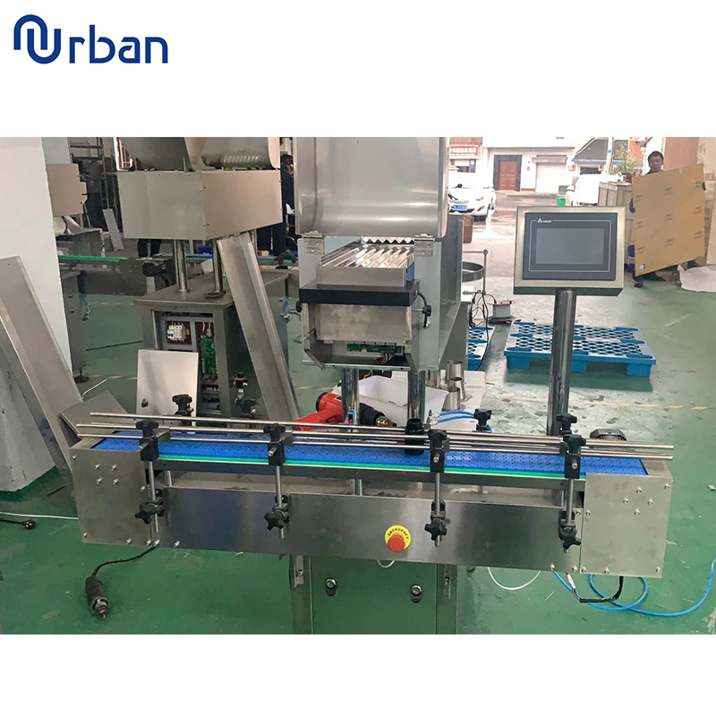 Candy Sugar Balls Chocolate Counting Line Machine Pharmacy Soft Gel Tablet Capsule Pill Counting And Bottle Filling Machine