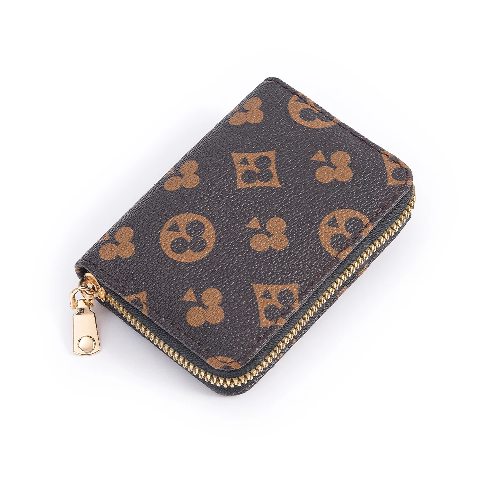 2022 PU держатель для карт короткий секционный многопозиционный органайзер для карт женская сумка для кредитных карт из воловьей кожи