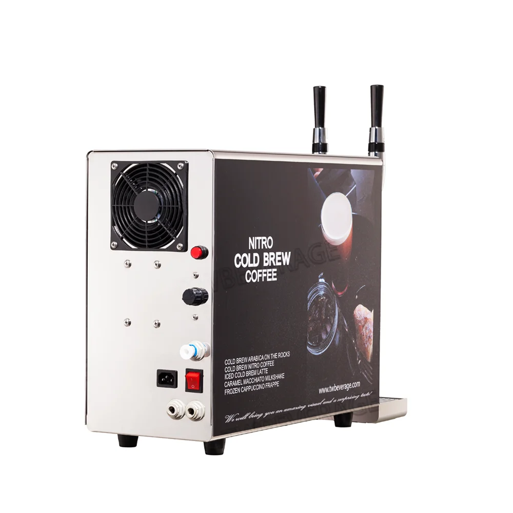 Commercial cold brew nitro coffee dispenser machine widely used in cafe