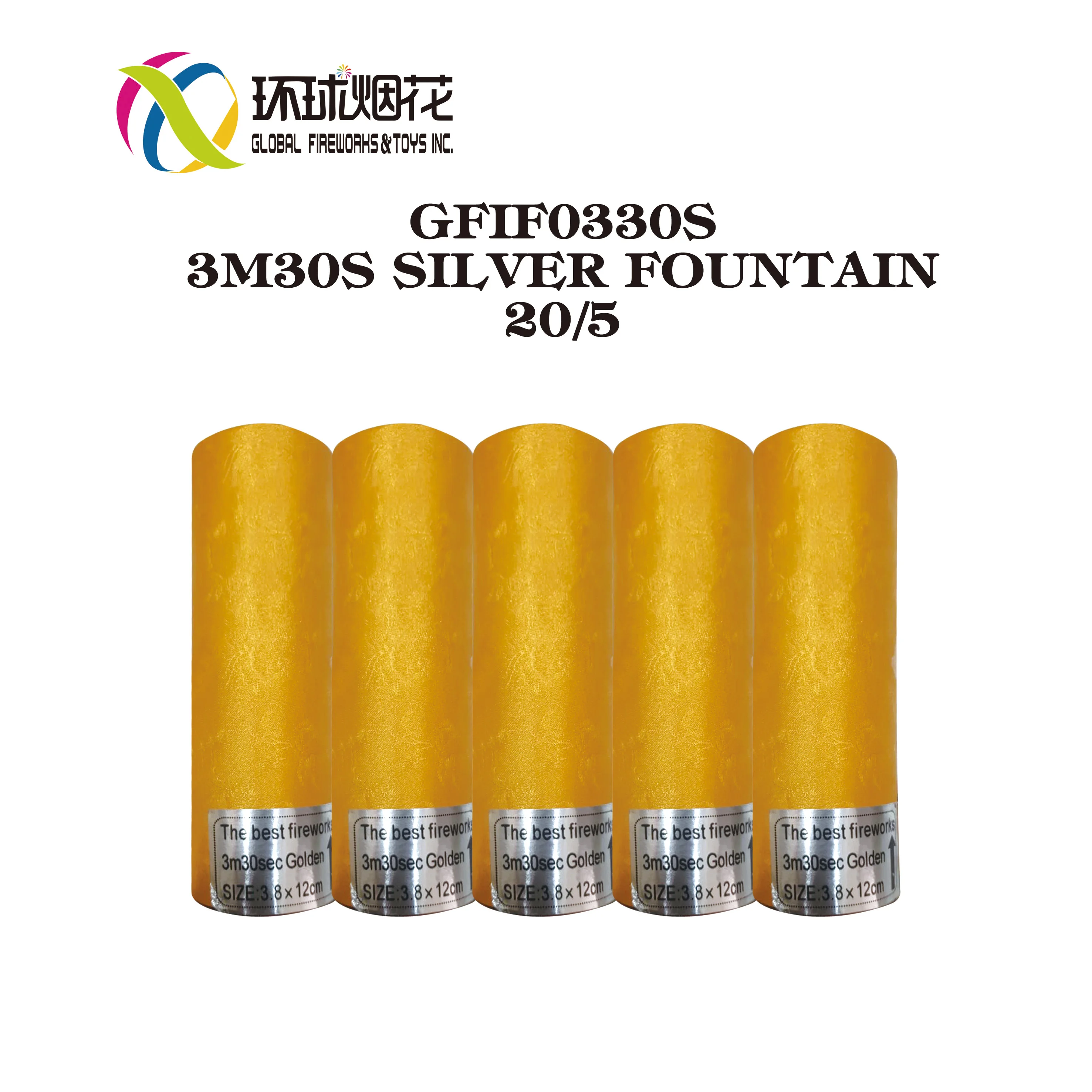 GFIF0330 indoor smokeless remote cold stage golden fountain pyrotechnics fireworks