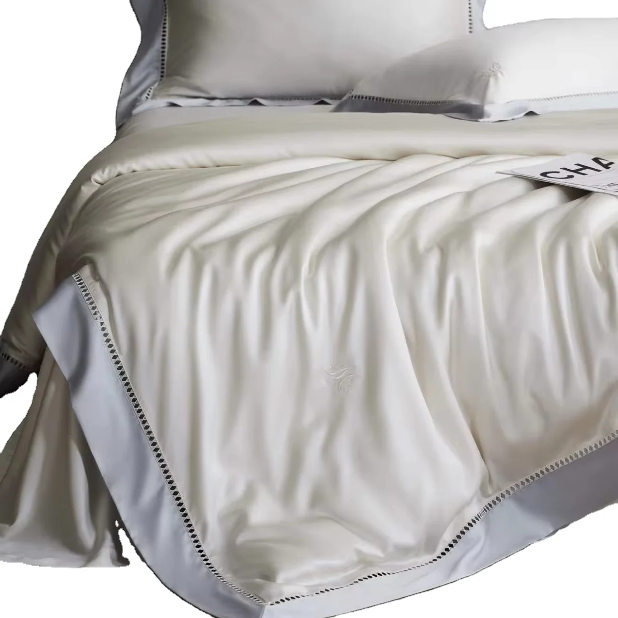 Luxury Custom 100% Lyocell fiber fitted linen bed sheets bedding set