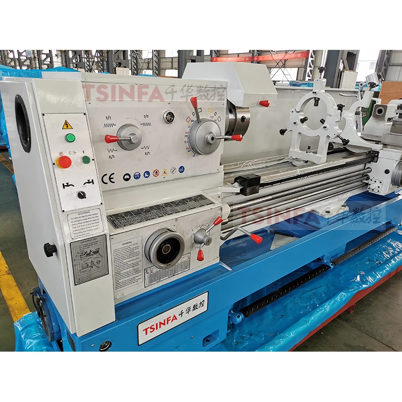 New lathe machine LT6250C Chinese factory outlet Metal Processing medium size manual wheel lathe spindle bore 105mm CE Standard