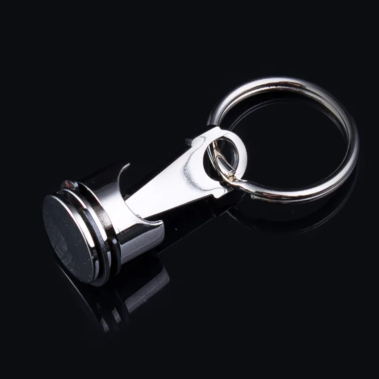 Car Engine Piston Style Keychain Key Ring Creative Metal Piston Model Keyring Keyfob Key Pendant KeyChain decor Car Accessories