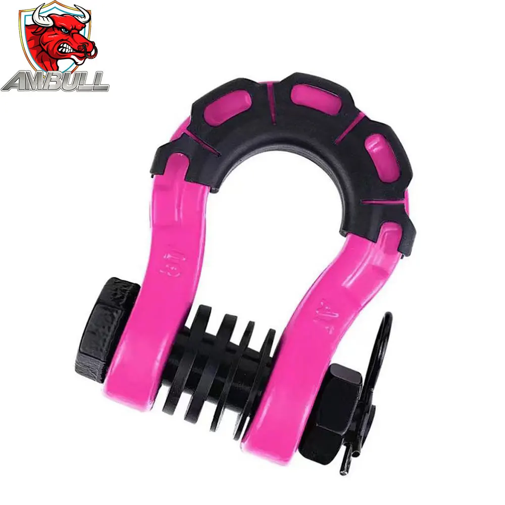 Ambull Cheap Price Adjustable Stainless Steel Shackle Heavy Duty Padlock Removable Shackle Anchor D Shackle