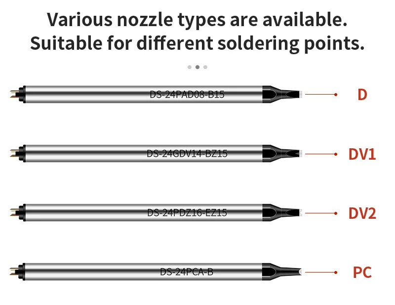 High Quality DCS/DS Series Nozzle Solder Robot Welding Tools Soldering Iron Tips For Apollo Seiko Automatic Soldering Machine