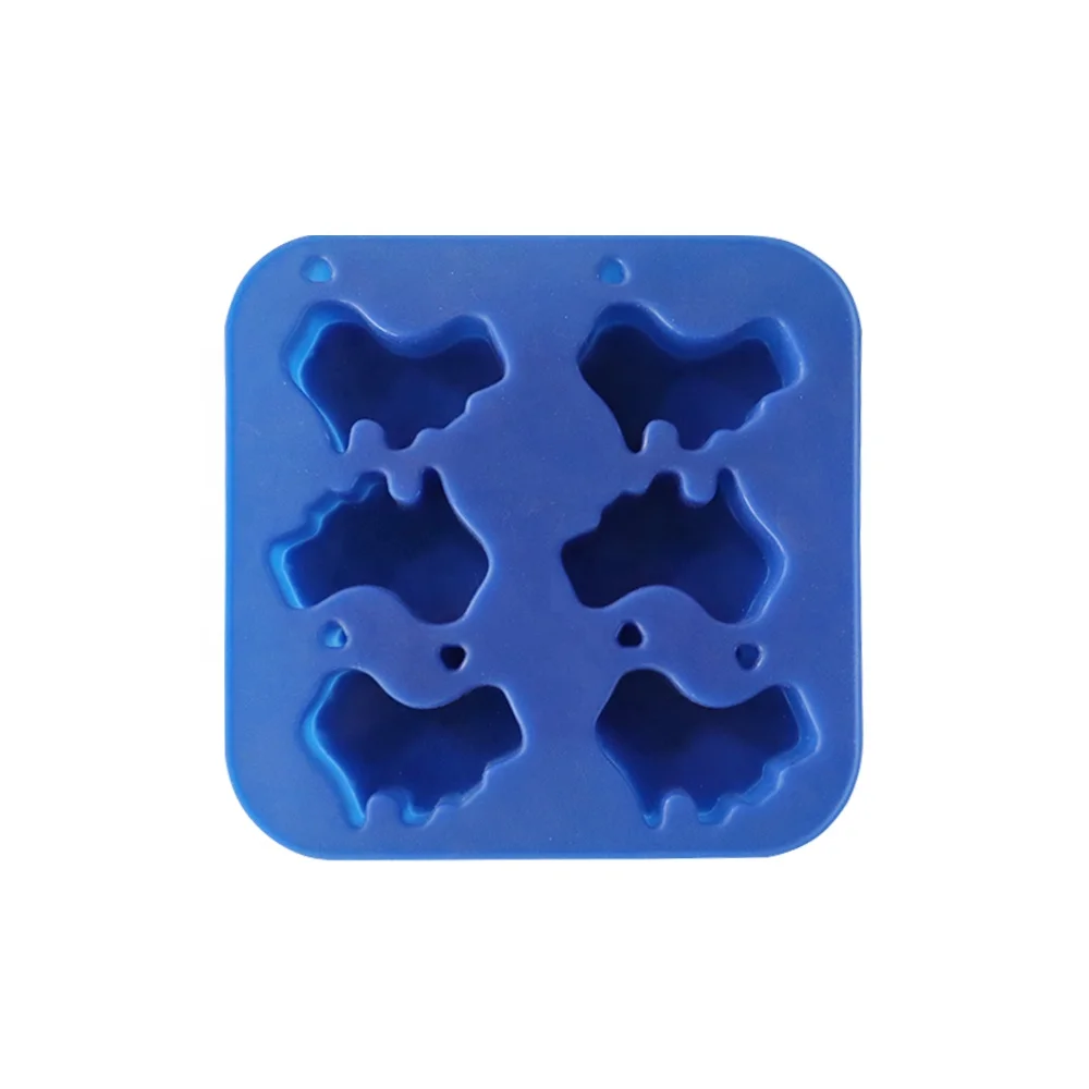 Custom Personalized Novelty Food Grade Silicone Animal Shape dog shape Silicone Ice Cube Tray