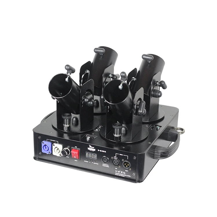 Portable electric ribbon streamers confetti popper cannon machine with remote control battery white mix colour wedding