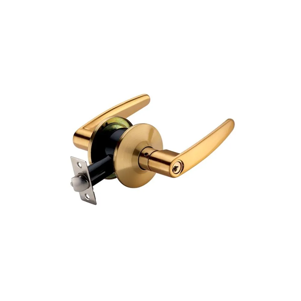 Golden Color Handle Lever Lock set Door Lock Price Smart Safe High Quality Hardware