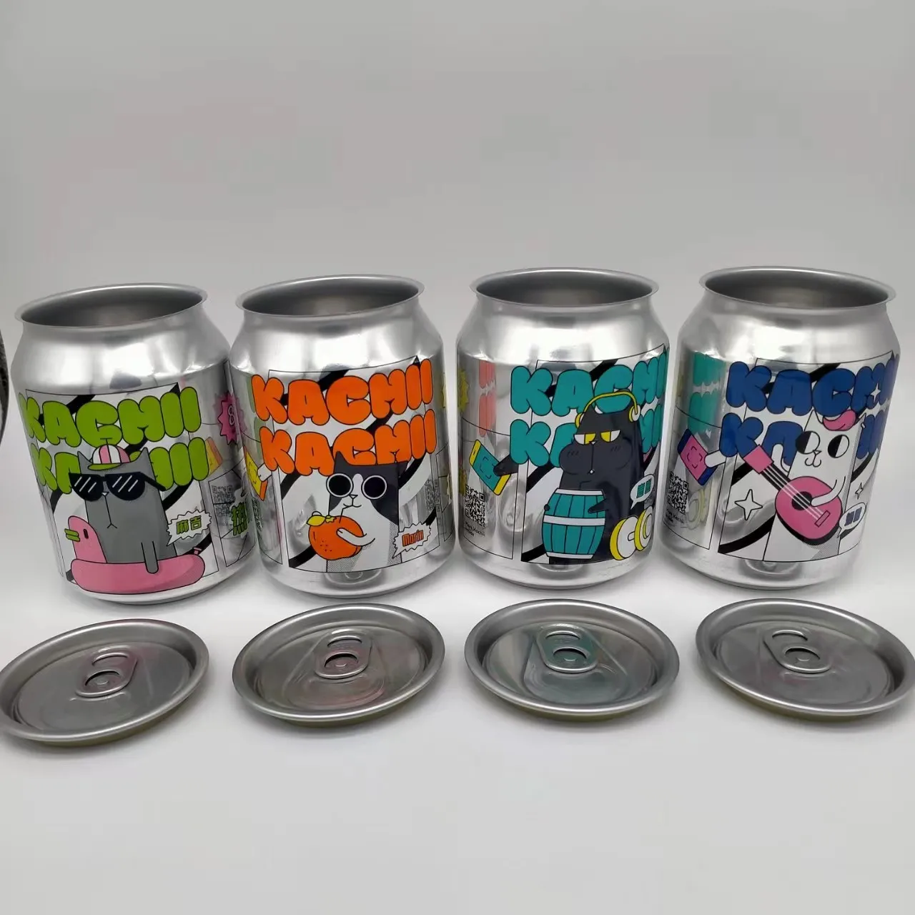 Aluminum Beverage Can Silver Round Beer Can Metal Customized Custom Logo Printing 250 Ml 330 Ml 500 Ml Metal Fruit Juice Can 202