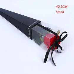 Одиночная коробка для розочек перерабатываемая Цветочная прозрачная пластиковая Цветочная втулка для цветочной упаковки