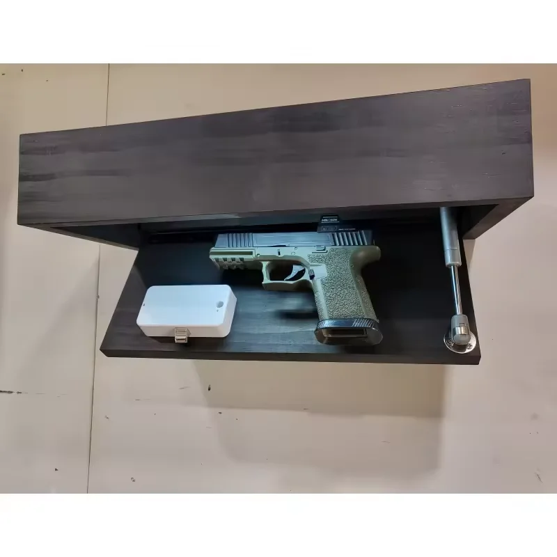 Hot Solid Wood Wall Mounted Shelf Wooden Floating Storage Box Wooden Floating Shelf With Locking Compartment