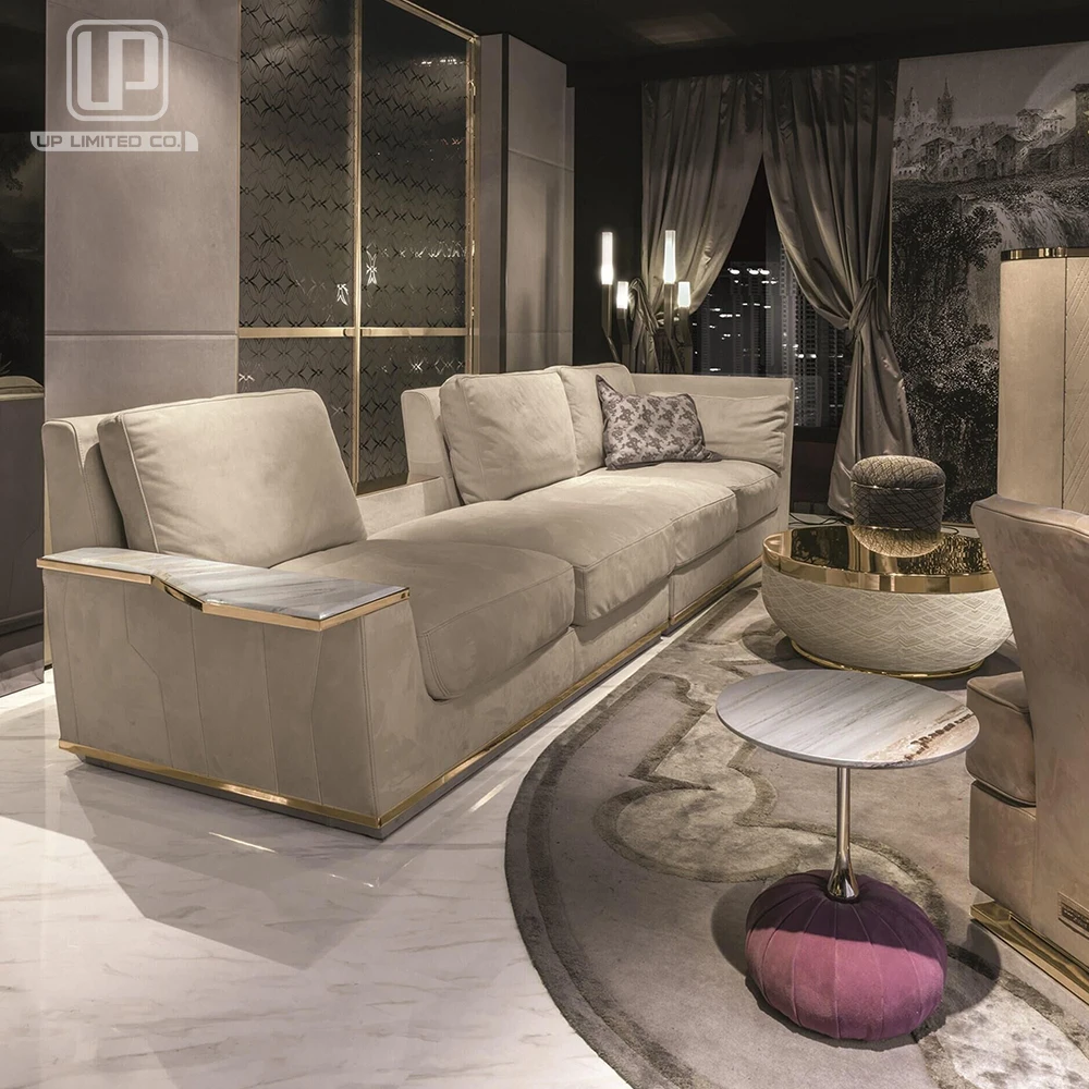 Top Sale high quality furniture living room set upholstered sofas For Home long couch sofa Furniture