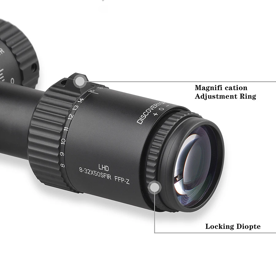 Discoveryopt OEM Optic 8-32x50 SFIR FFP Long Range Telescoptic Sight Glass Reticle Side Parallax Tactical Scope