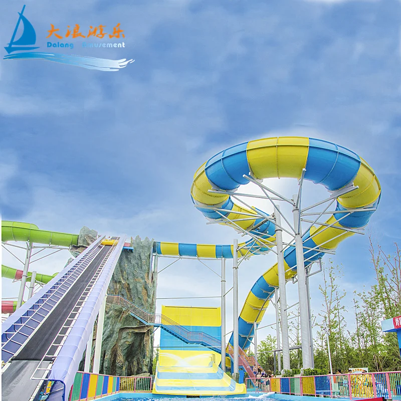 Tunnel water slide parc aquatique prix de la construction aqua park water theme park equipment