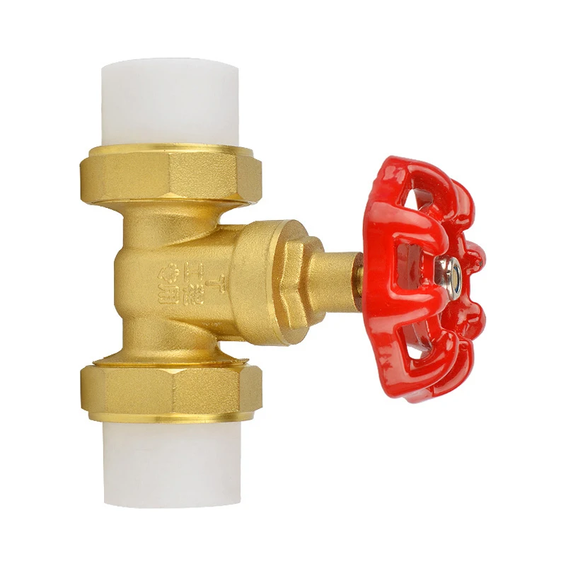 DN15-DN50 Female Brass Gate Valve Ppr Manual Lift Brass Gate Valve For Water Supply System