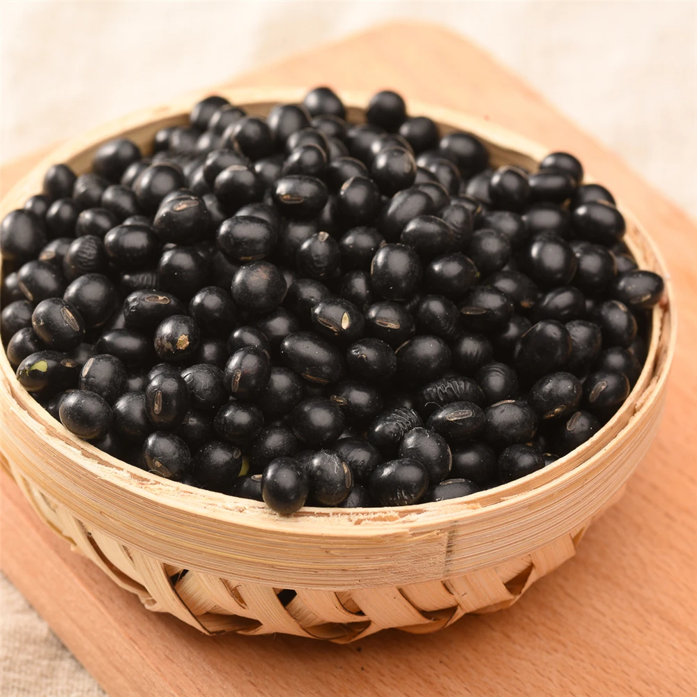 High Quality Black Soybean Soya Beans With For 25kg Bulk Bag  Sample Black Bean Wholesale Price