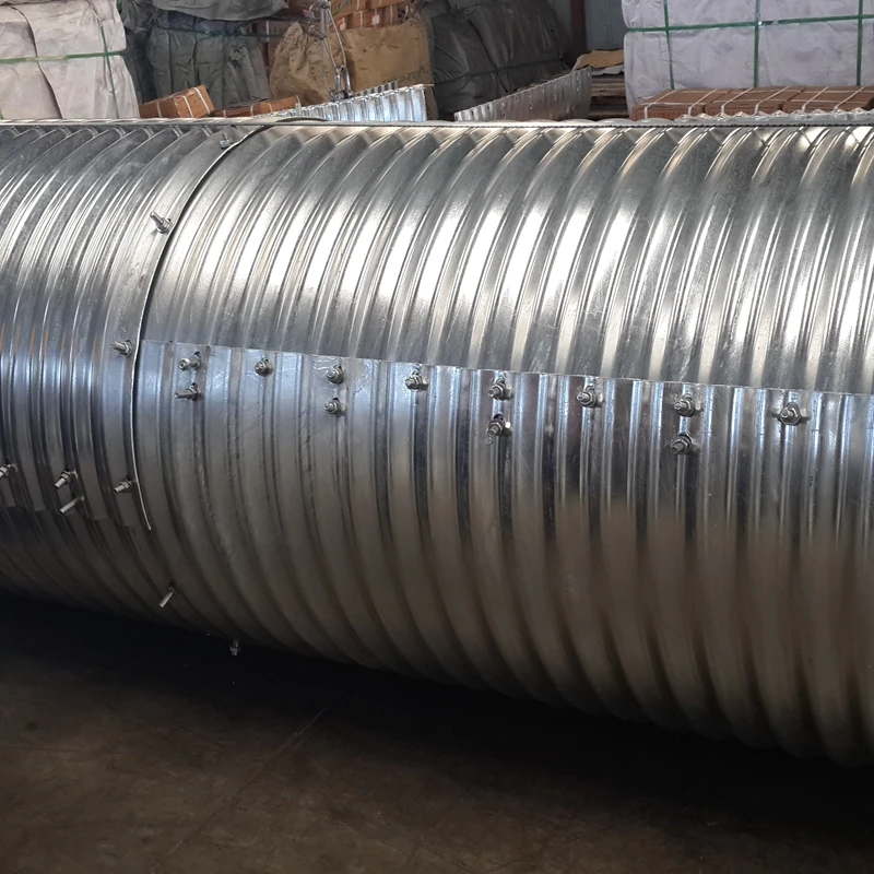 Large Diameter Corrugated Galvanized Metal Steel Culvert Pipes Tube Price