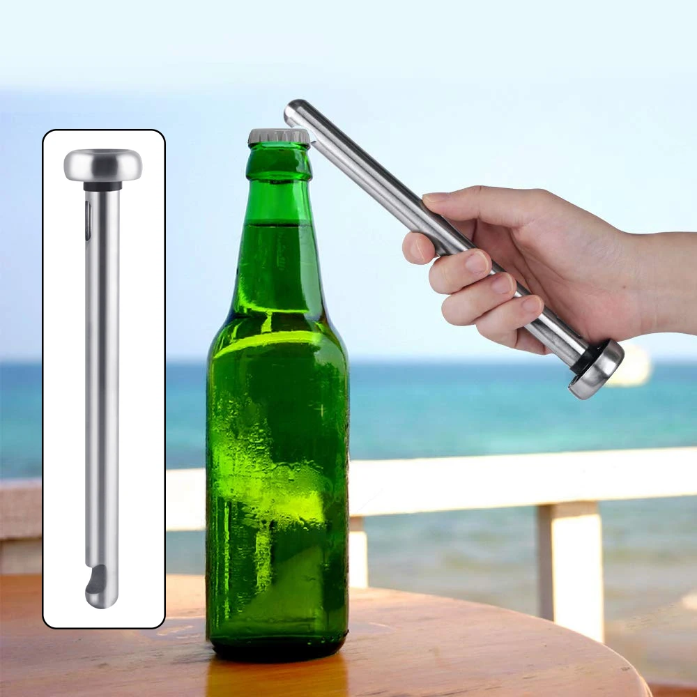 OUYADA Factory Hot Sales Portable Beer Chiller Rods Bottle Opener Wine Chiller Stainless Steel Cooling Sticks