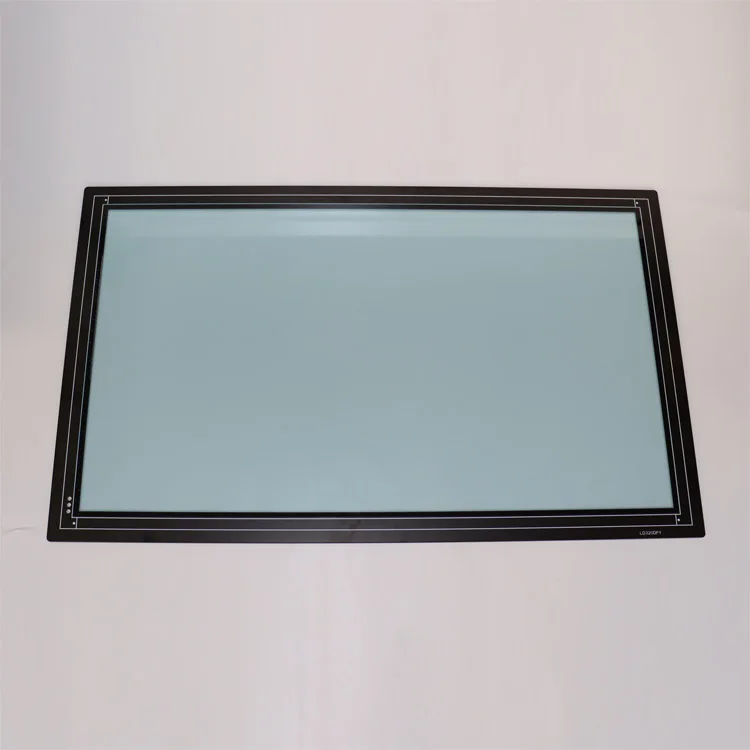 China manufacturer supply LED LCD TV screen protector tempered AG glass with CNC grinding edge