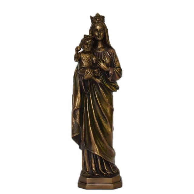 OEM Resin Virgin Mary Statue Antique Virgin Mary Religious Figurine Catholic Religious Items