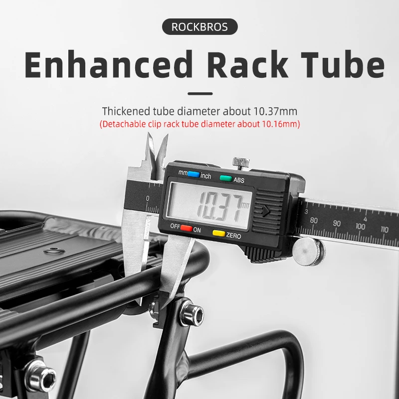 ROCKBROS Rear Bike Rack Quick Release Bicycle Cargo Rack Adjustable Aluminium Alloy Bike Rear Rack