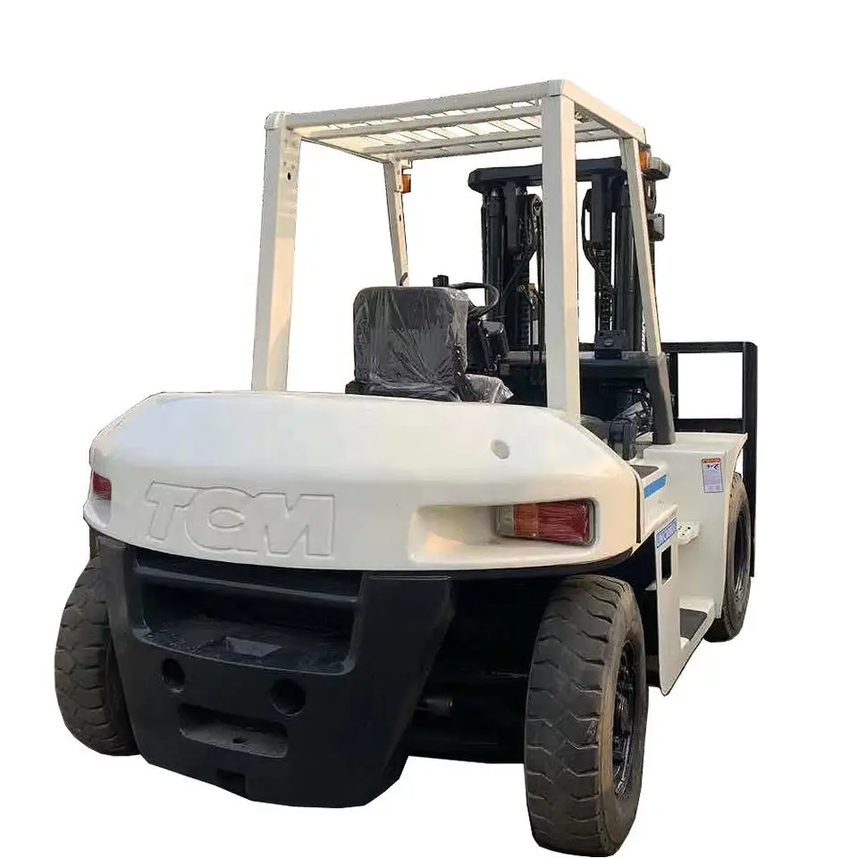 Used Forklift TCM 7 ton,japan tcm fd30 diesel forklift with good working efficiency hot sale in shanghai