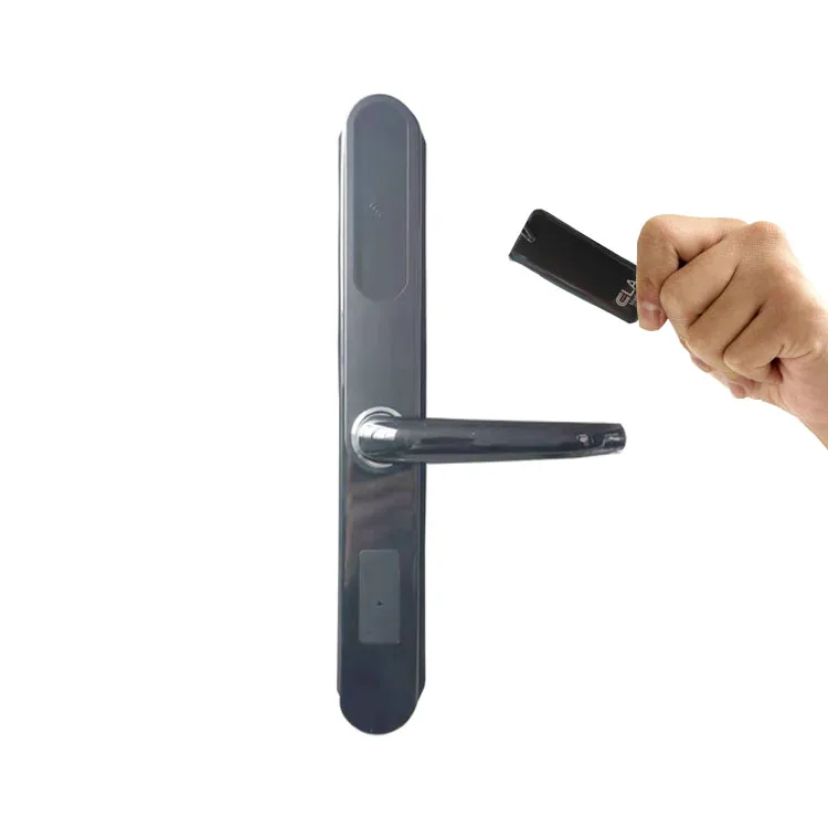 ELA Electronic Smart Use Card/Key wooden hotel sliding door lock system