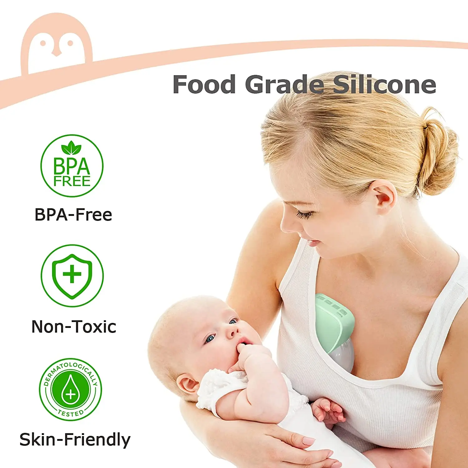 Intelligent hands free suction milk extractor portable wearing wireless electric breast pump