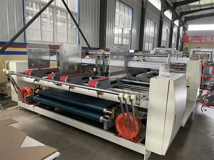 Semi Automatic Carton Corrugated Two Piece Folder Gluer machine