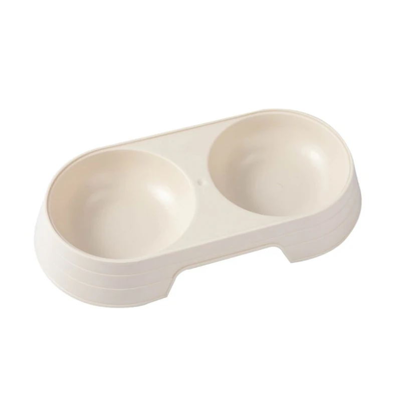 double cat shape pet feeding bowl dog cat feed bowls cleaning products
