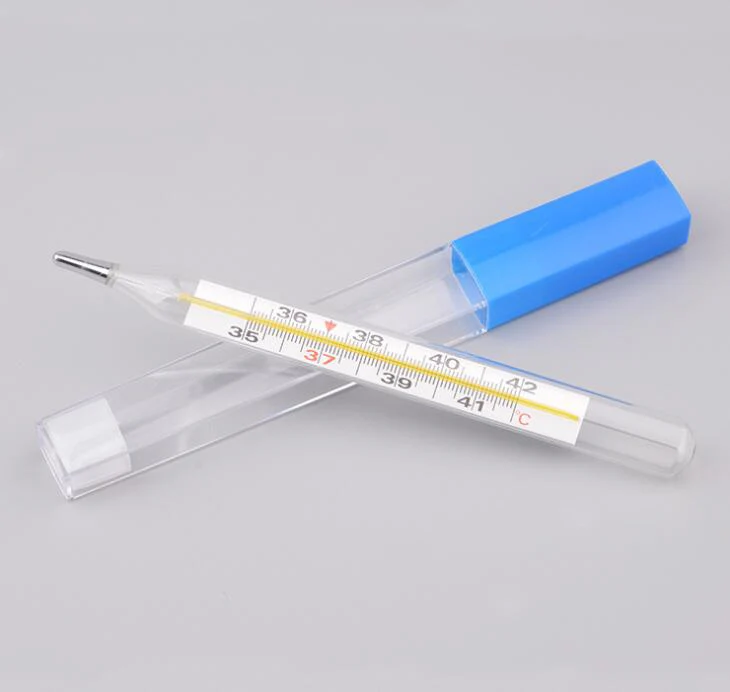 Clinical glass mercury thermometer big size