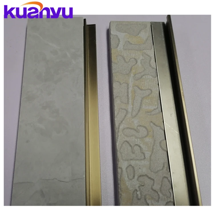 Gold Floor Transition Strips Flexible Carpet  Floor Stainless Steel Transition Strip
