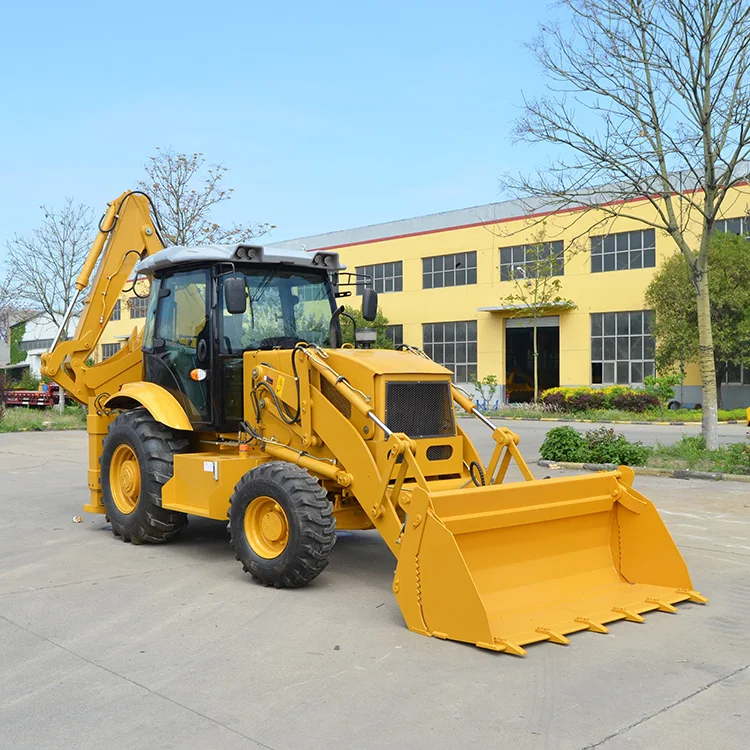  4 Wheel Drive New Backhoe and Loader Small Retroexcavadora for